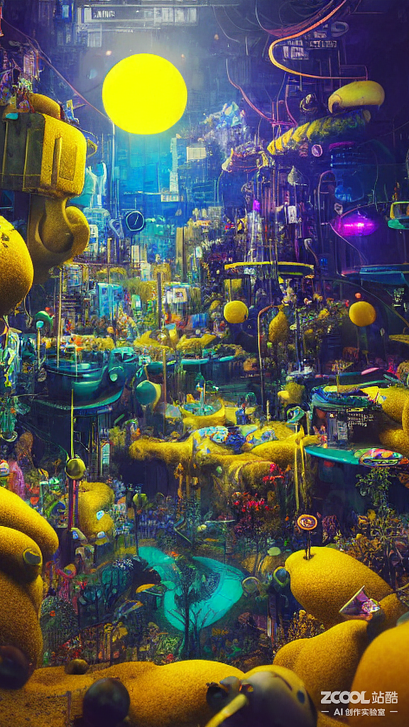 #AI创作实验室#【海绵宝宝的新世界(柠檬X海绵)】