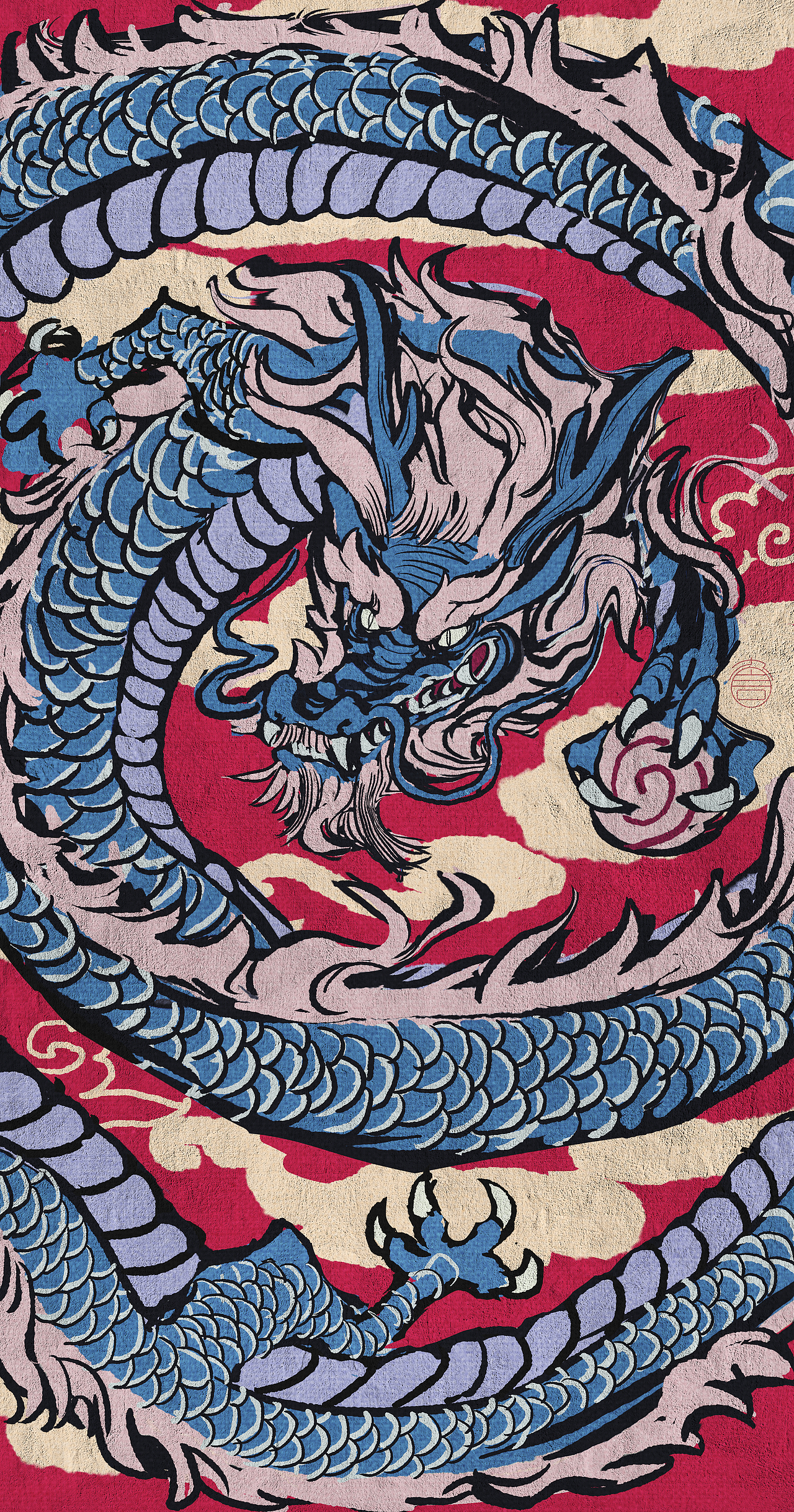 龙行万年（图ZMzYxODAyNzA0） - 商业插画 - 站酷设计师九言绘一原创素材 - 站酷ZCOOL