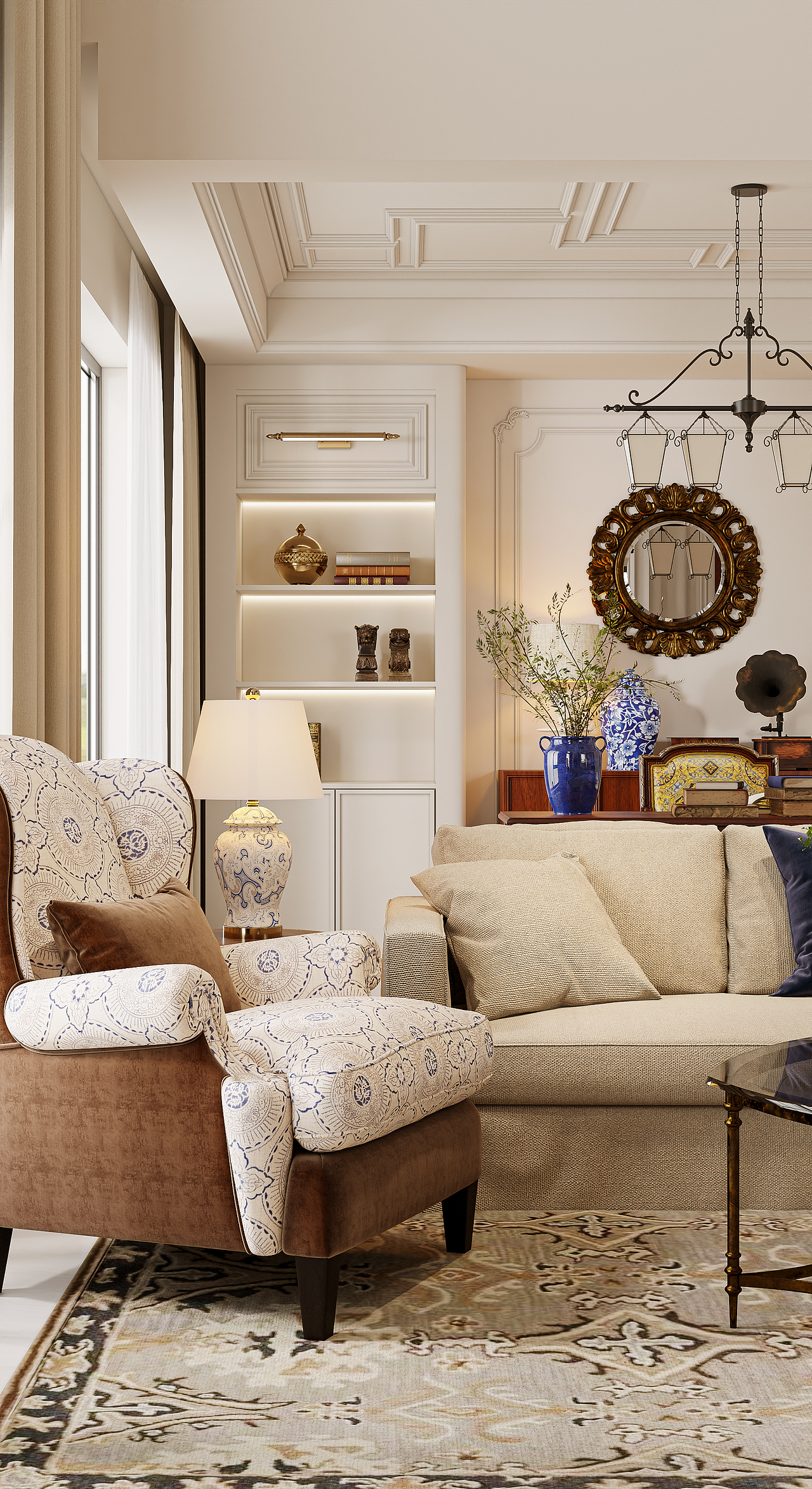 简约美式风格效果图