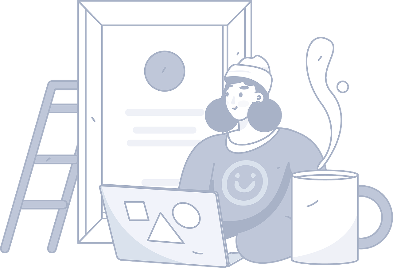 「小洋丁插画」空状态风格插画分享（图ZMzQzNTIwNjky） - 商业插画 - 站酷设计师插画师niva原创素材 - 站酷ZCOOL