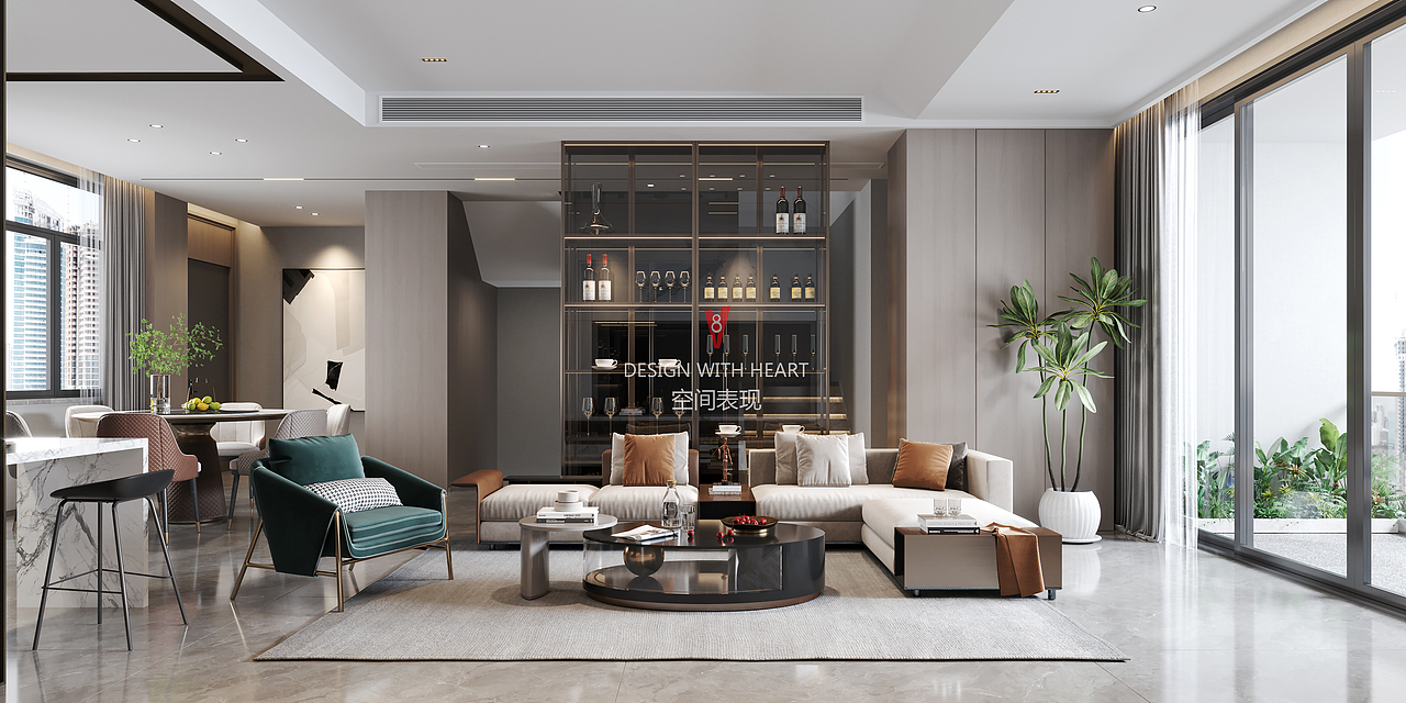 V8空间表现 | 公寓客餐厅