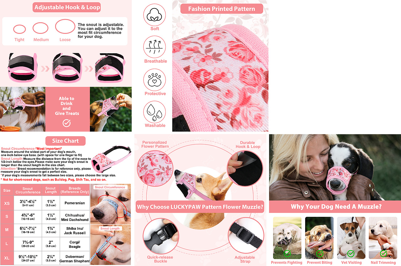 亚马逊宠物用品类目A+与主副图设计