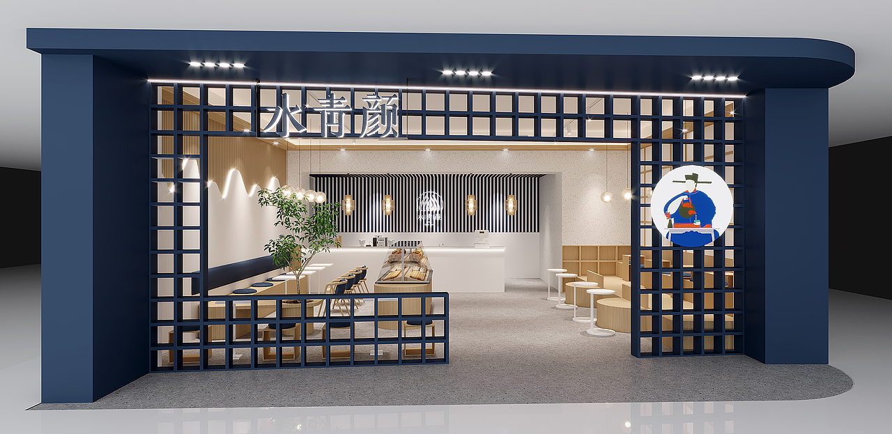 水清颜奶茶店（图ZMjk5MDgyMDQw） - 商业空间设计 - 站酷设计师雪糕创作原创素材 - 站酷ZCOOL