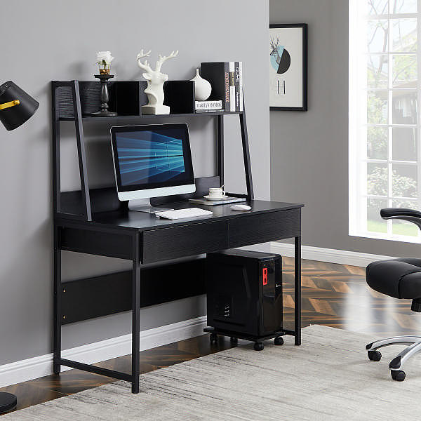 电脑桌拍摄,家具摄影,电脑桌场景现场拍摄图