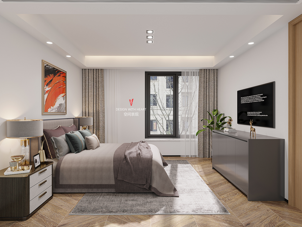 V8空间表现 | 现代卧室设计