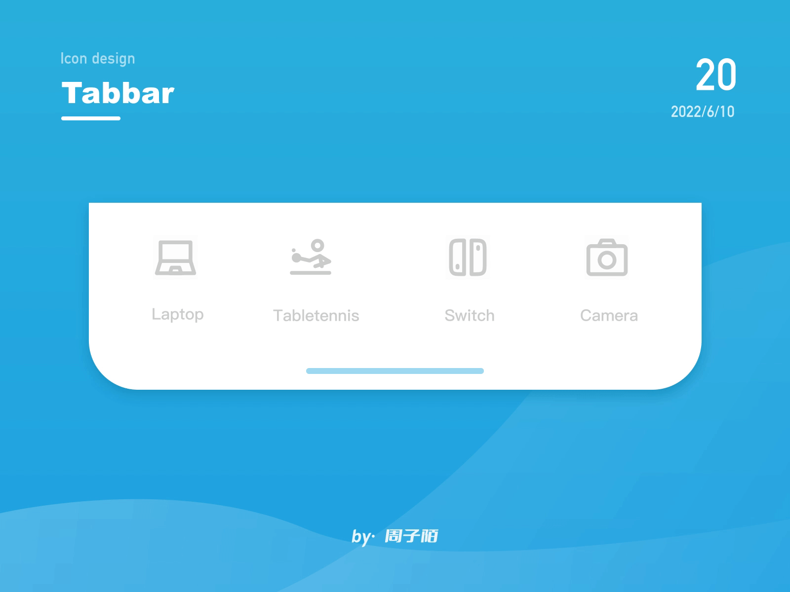 Tabbar图标动效练习合集(图ZMzA1MTQwMTQ4) - 动效设计 - 站酷设计师周子陌原创素材 - 站酷ZCOOL