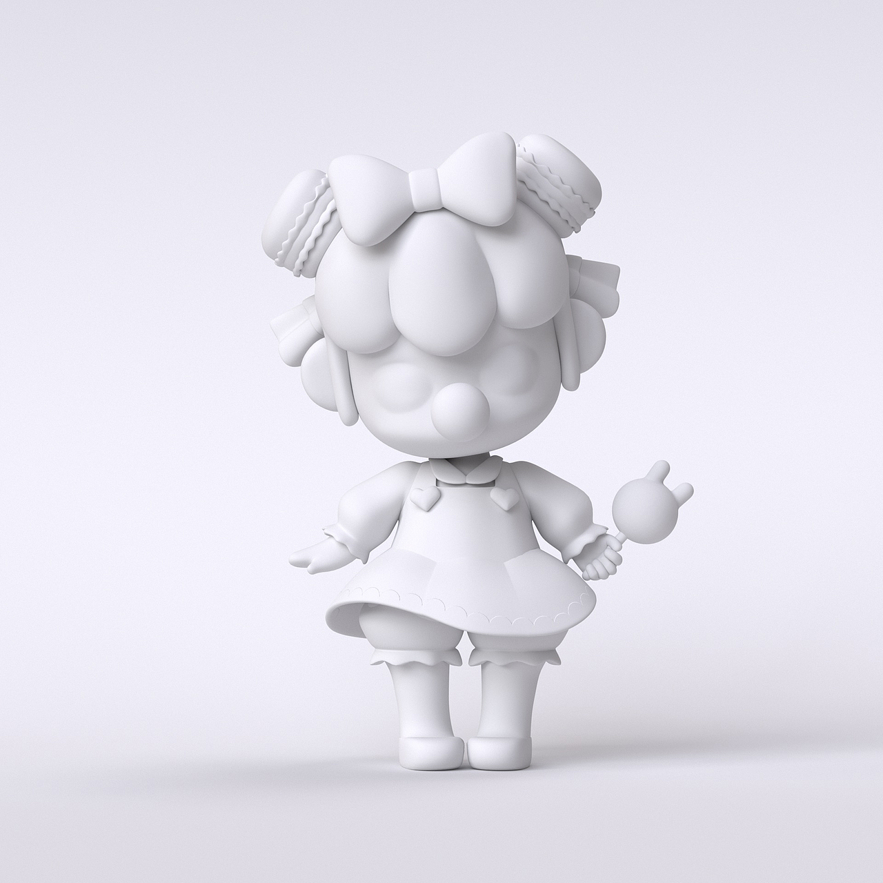 泡泡玛特c4d建模 oc渲染练习