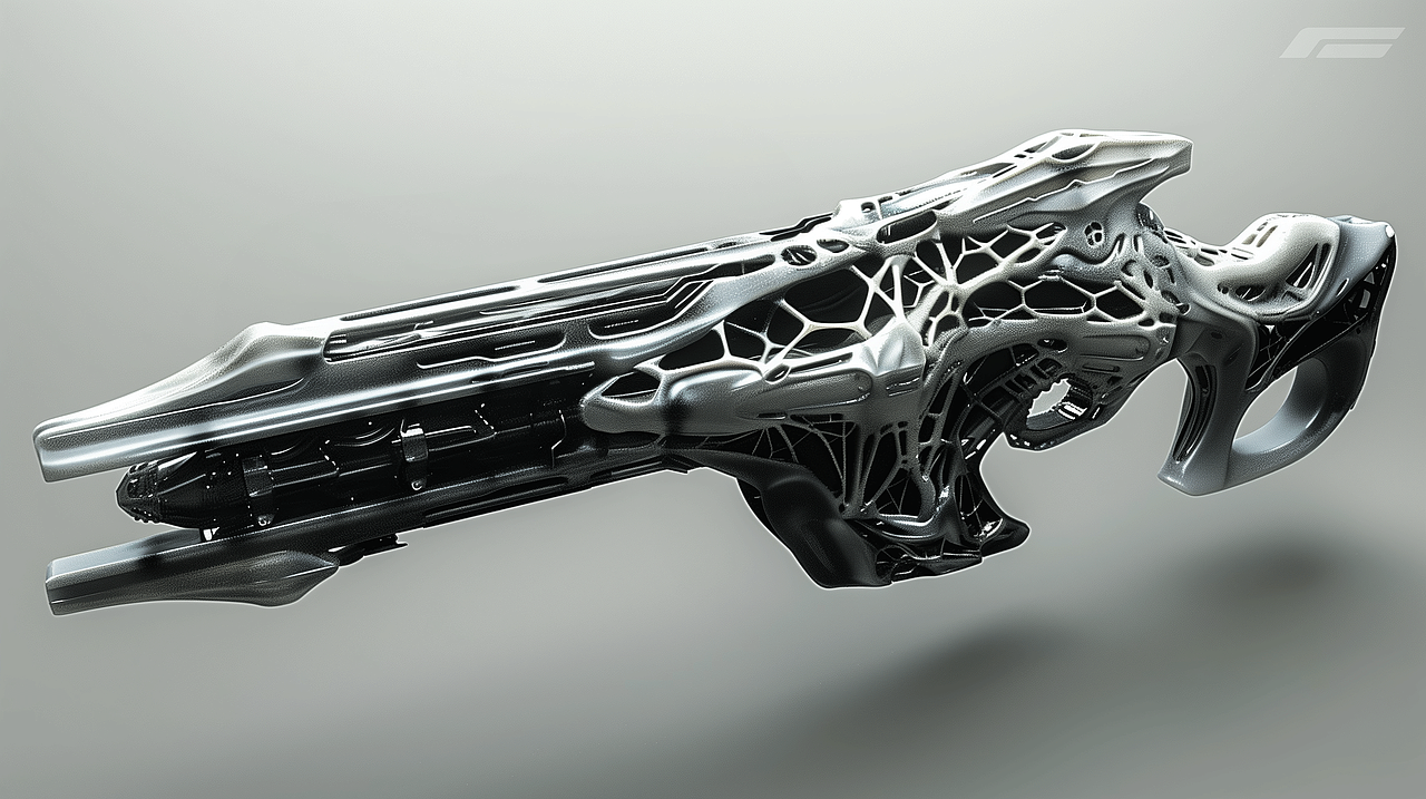 3D科幻武器概念-有机风