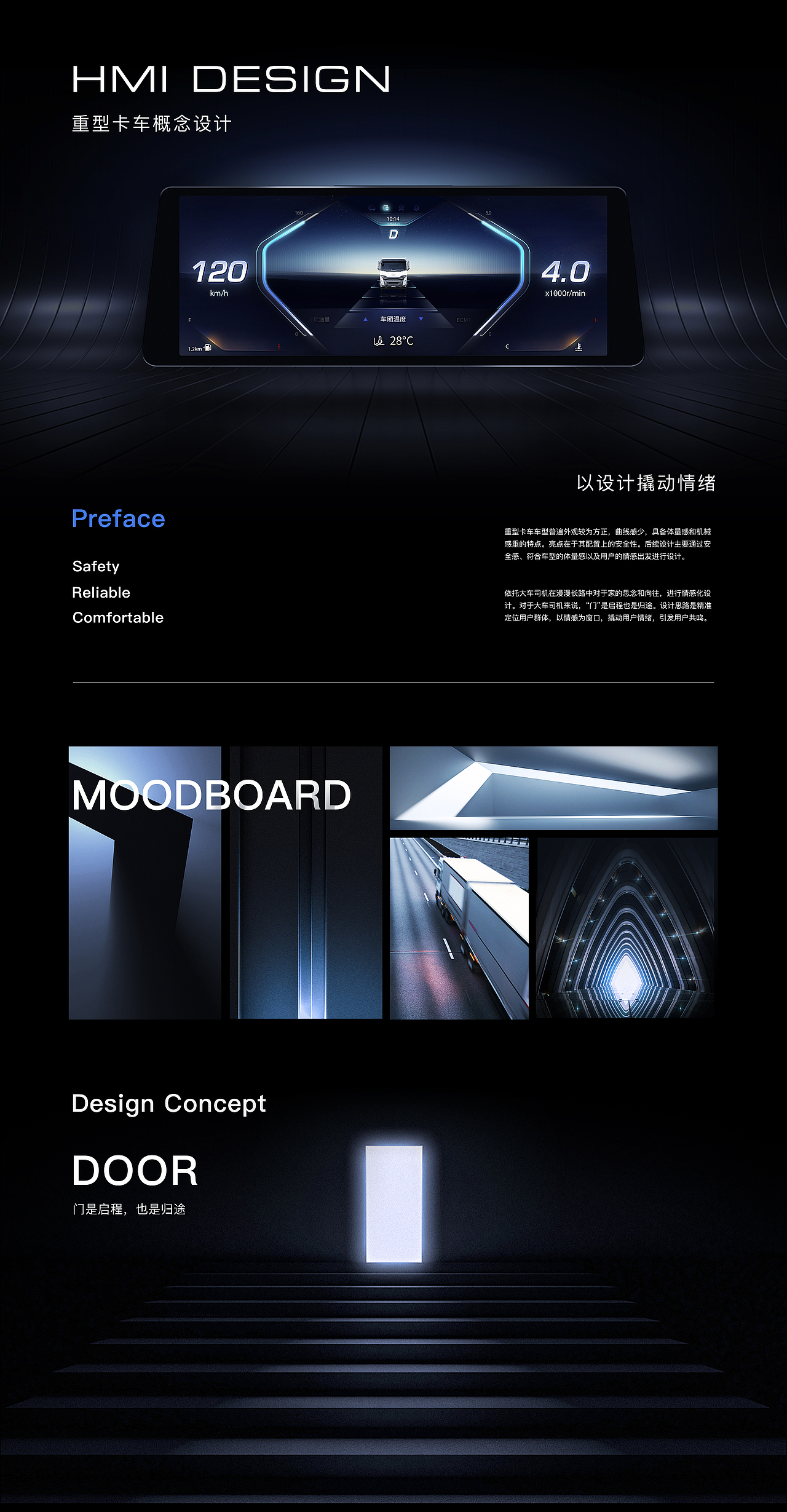 重型卡车HMI概念设计
