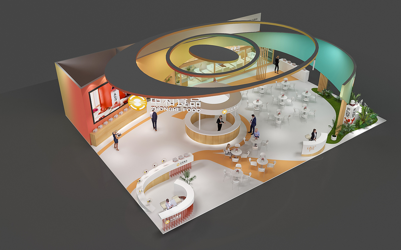 烘焙展展台02（图ZMzM4OTI1NDAw） - 展陈设计 - 站酷设计师梧鼠原创素材 - 站酷ZCOOL