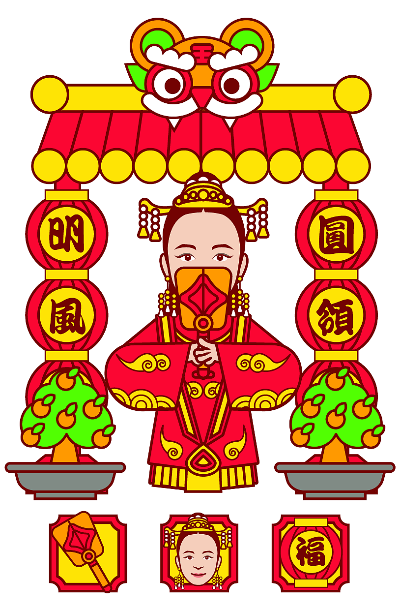 人物IP形象设计-古风（图ZMzI1NTU2Mjky） - 商业插画 - 站酷设计师家有祖国花朵原创素材 - 站酷ZCOOL