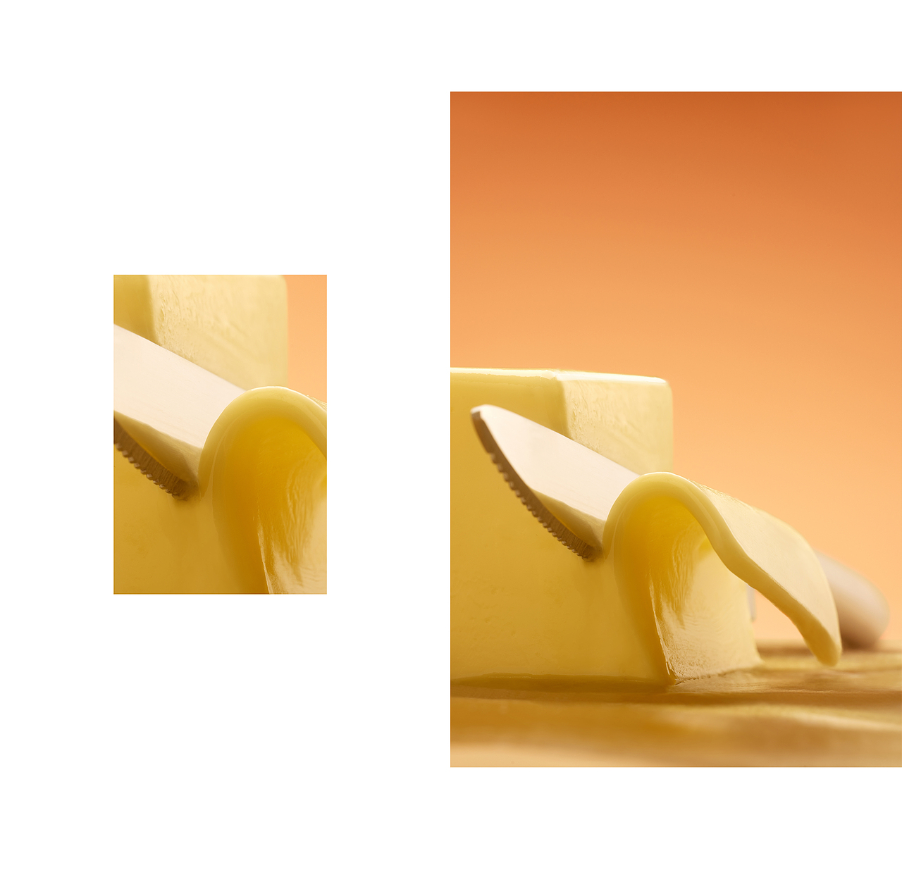 刀子切下黄油,柔软保全了自身。