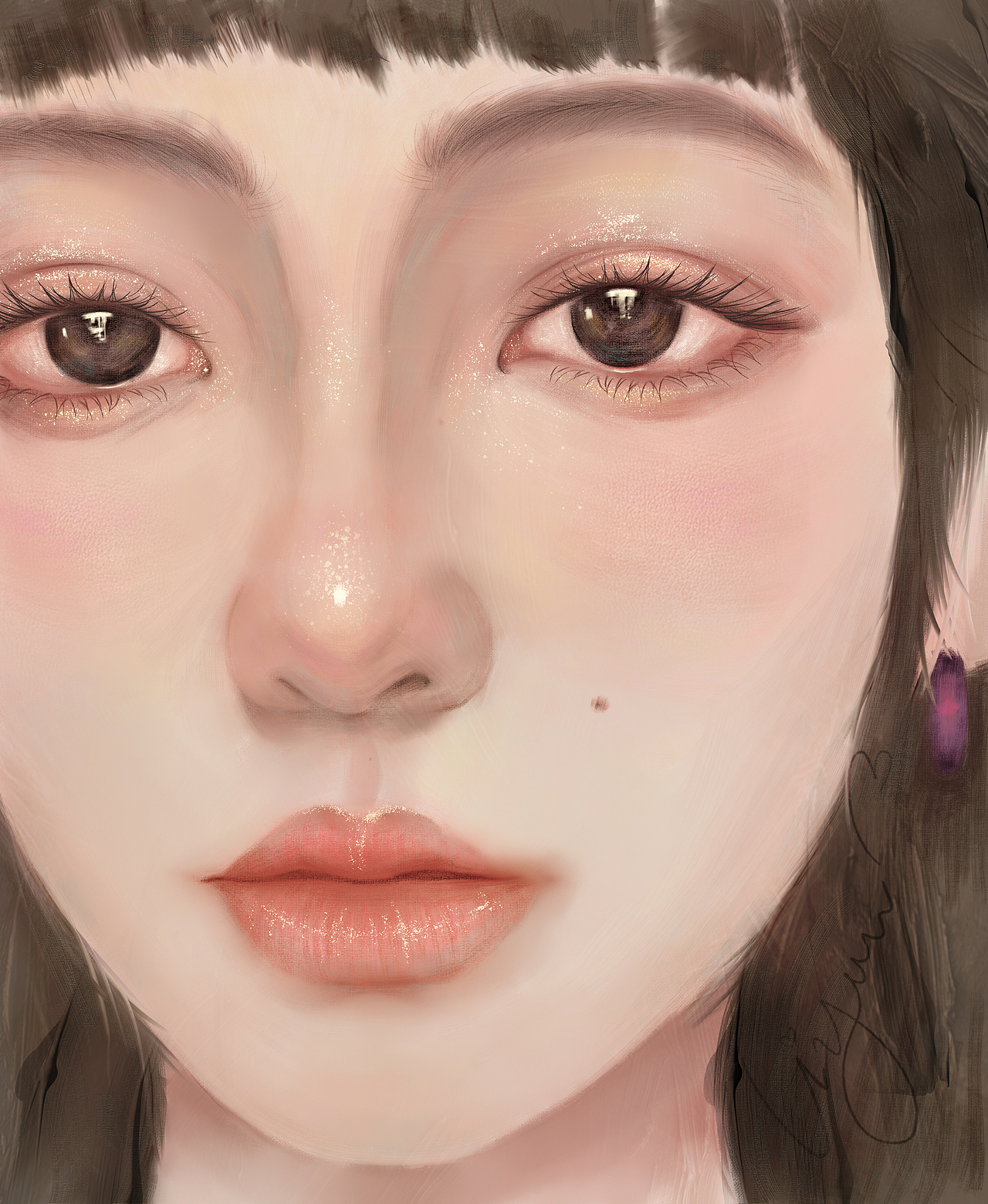 人物头像厚涂板绘