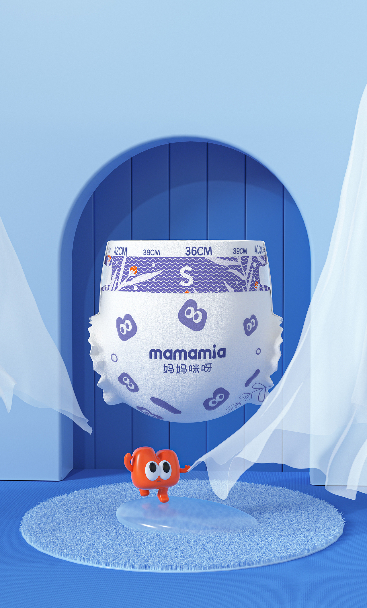 mamamia萌熊柔抱系列婴儿纸尿裤包装设计（图ZMzAwMDA4NjEy） - 包装 - 站酷设计师小鸡小鸡呀原创素材 - 站酷ZCOOL