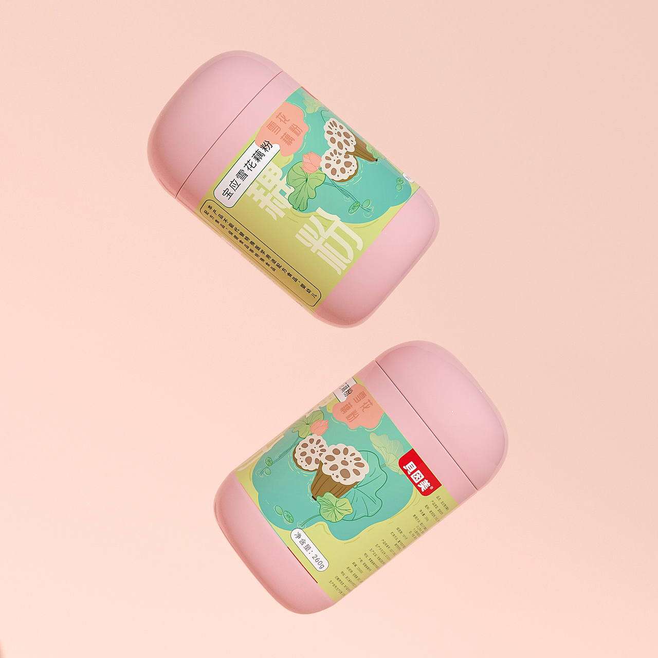 贝因美藕粉包装