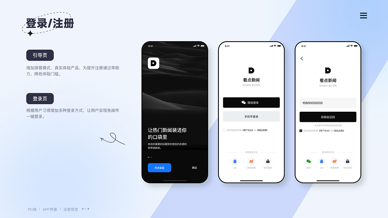 看点新闻-新闻资讯App设计