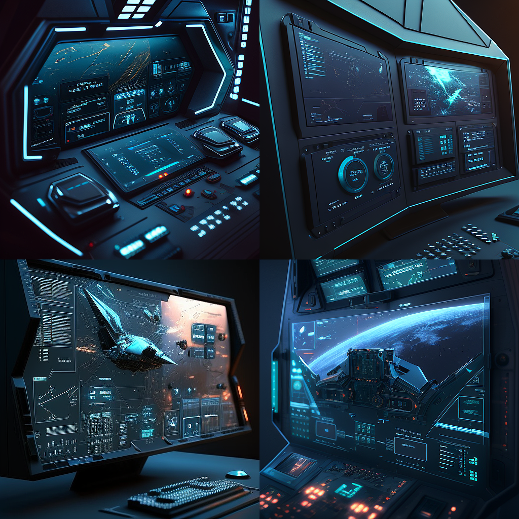 Midjourney｜AI绘画工具生成的驾驶舱模型（可做样机）（图ZMzM1NDk0NjY0） - 其他UI - 站酷设计师作品包装设计原创素材 - 站酷ZCOOL