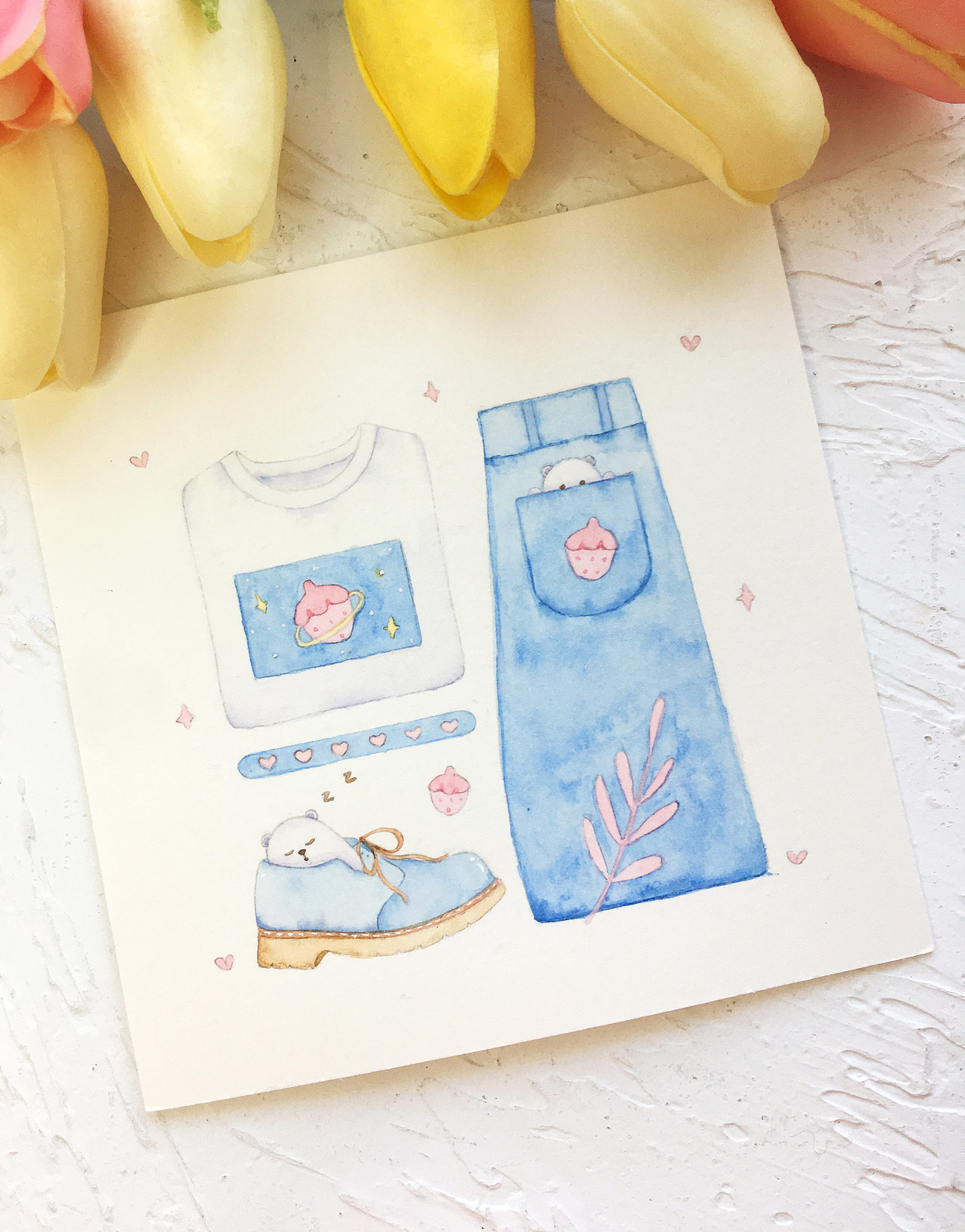 近期水彩手绘作品合集 动物主题插画 服饰配件插画（图ZMzA5MDQ0NDky） - 创作习作 - 站酷设计师慕兰插画原创素材 - 站酷ZCOOL