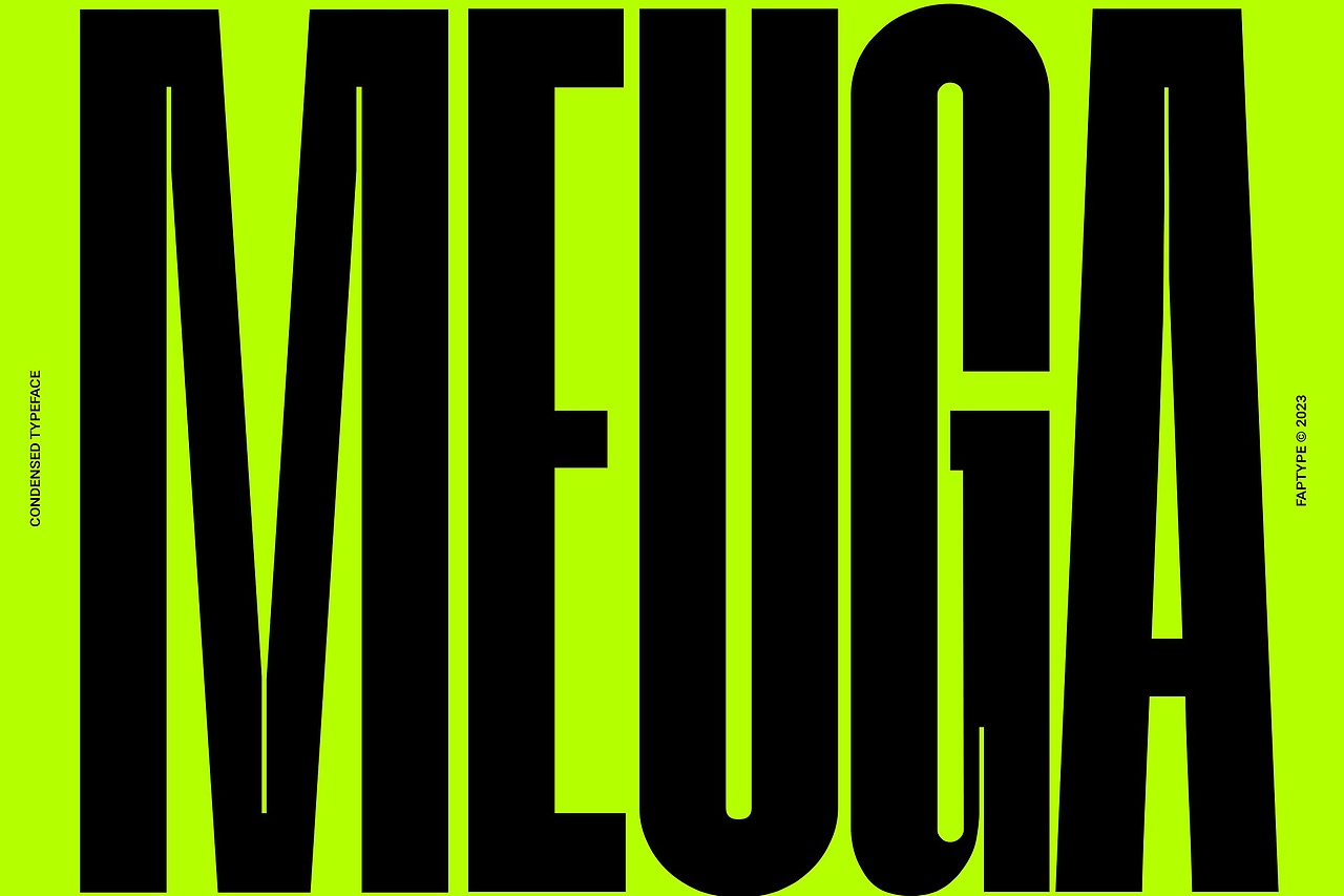 Meuga Condensed Sans Serif Font