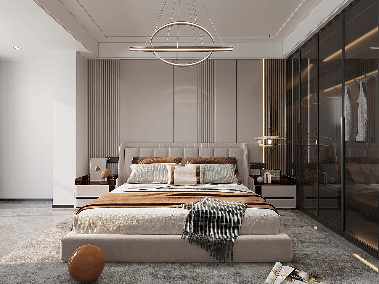 现代样板间||越设计越简洁的精装样板房，现代感十足