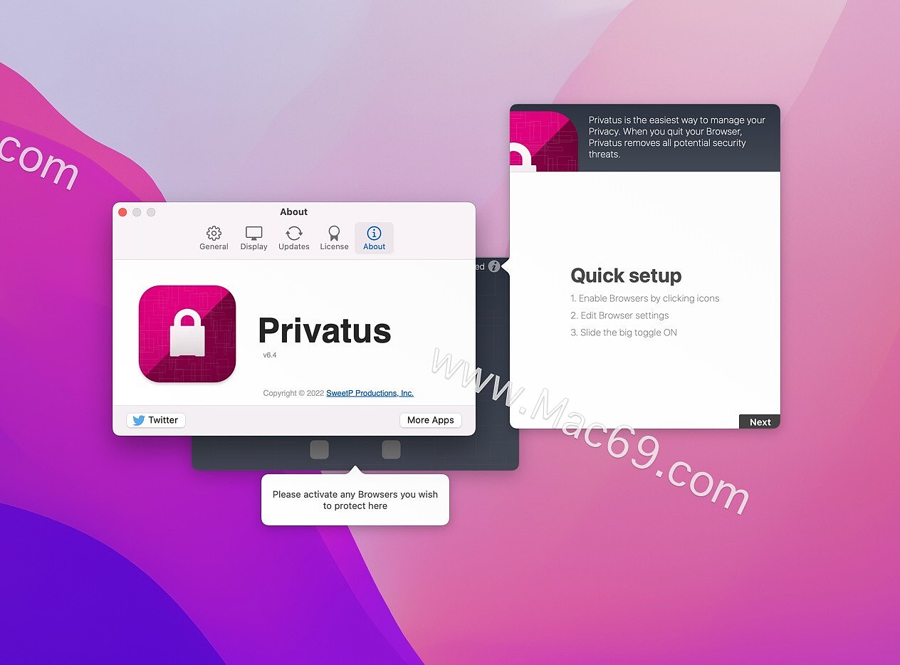 网页缓存清理工具：Privatus 6 for Mac