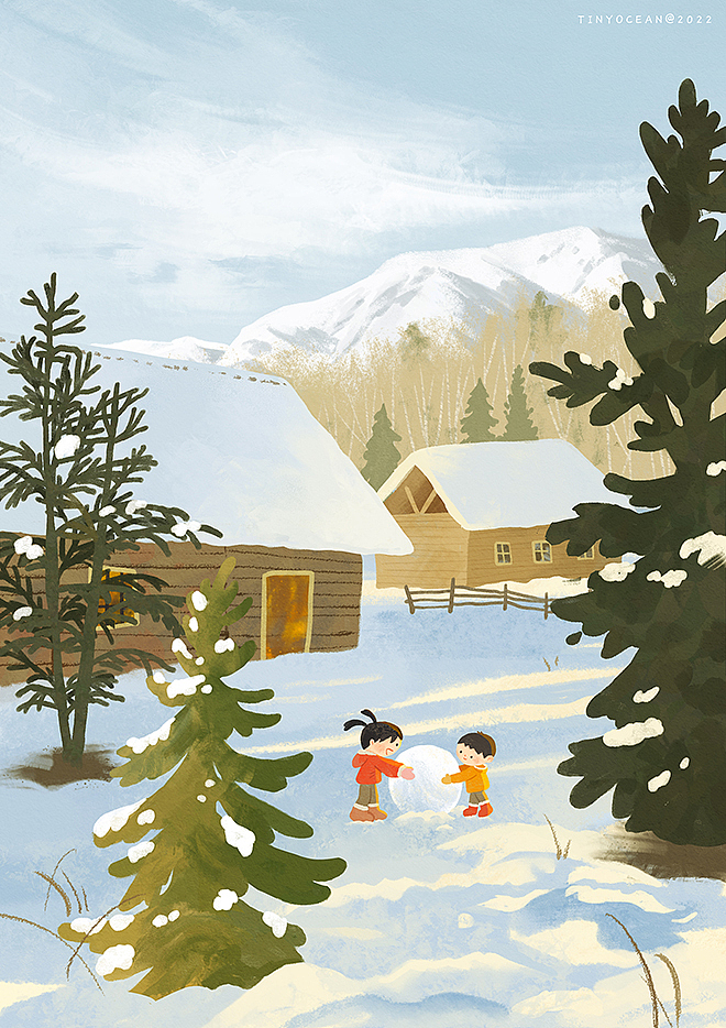 有我陪你长大/60天色彩速涂（图ZMzA0NzcyNDMy） - 创作习作 - 站酷设计师豆丁洋原创素材 - 站酷ZCOOL