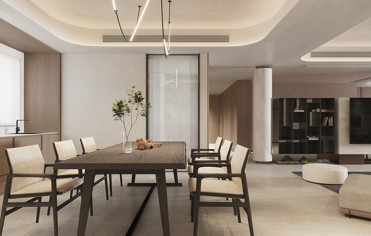 十方策设计｜240m²现代平层（图ZMzEwMTU4NzI4） - 家装设计 - 站酷设计师十方策空间设计原创素材 - 站酷ZCOOL