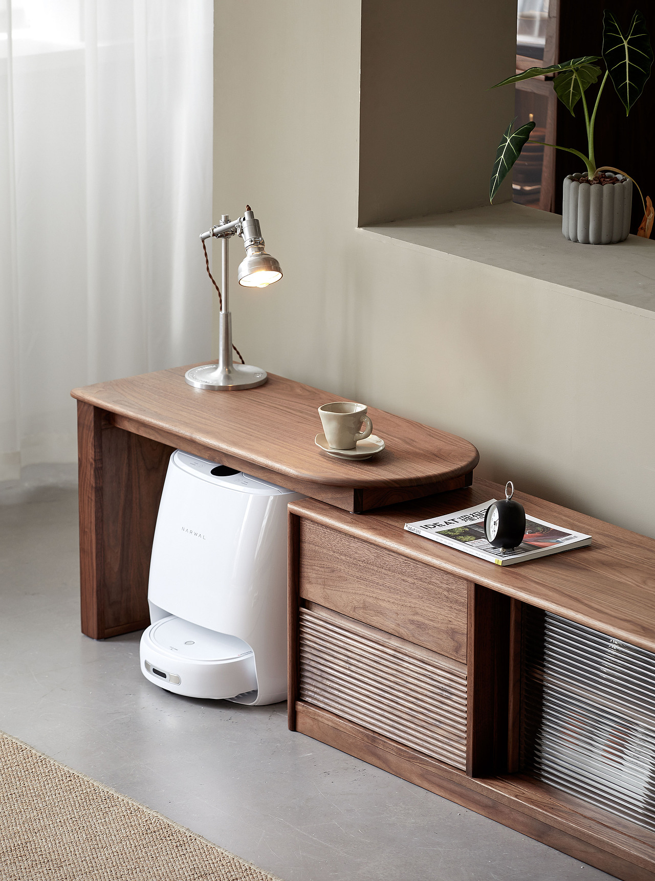 可以放扫地机器人(三合一高款除外)