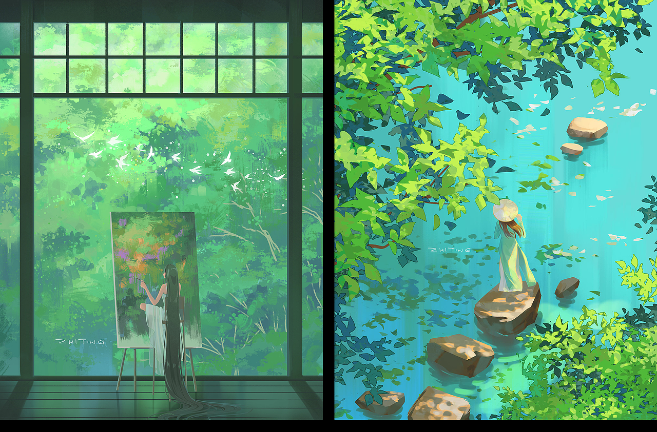 2022插画合集（图ZMzI3MzY4MDQw） - 创作习作 - 站酷设计师zhiting_陈原创素材 - 站酷ZCOOL