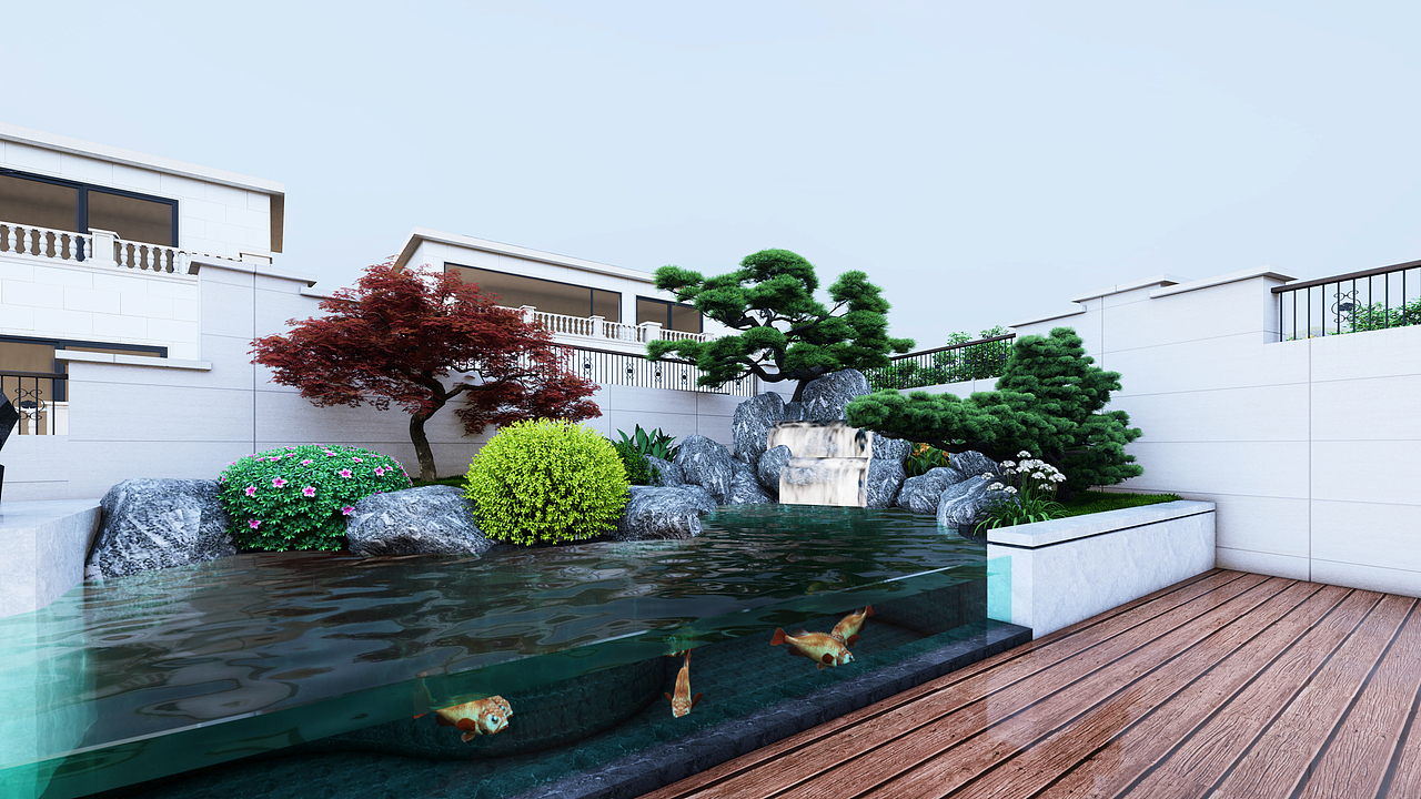 现代极简庭院