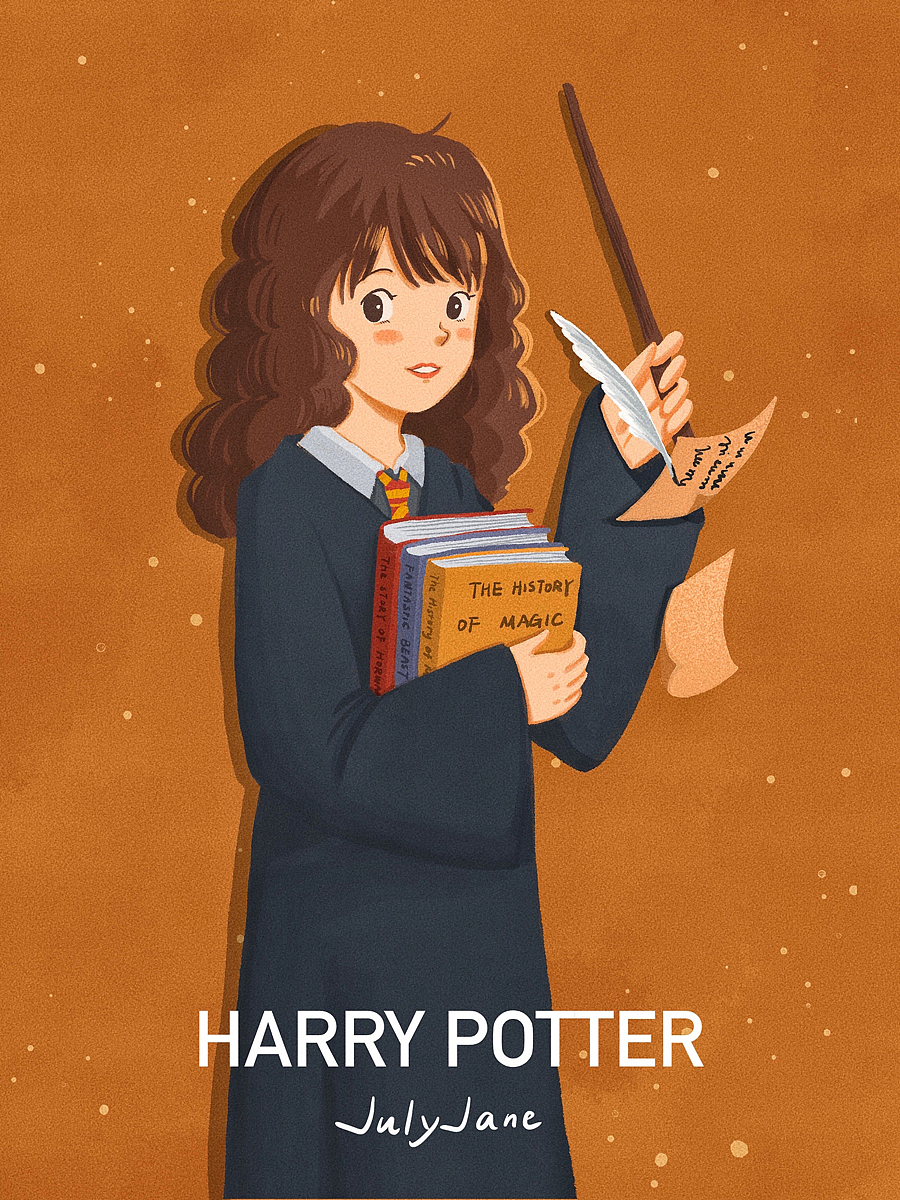 【哈利波特人物系列】格兰芬多铁三角（图ZMzAxOTk2MTA0） - 创作习作 - 站酷设计师JulyJane__原创素材 - 站酷ZCOOL