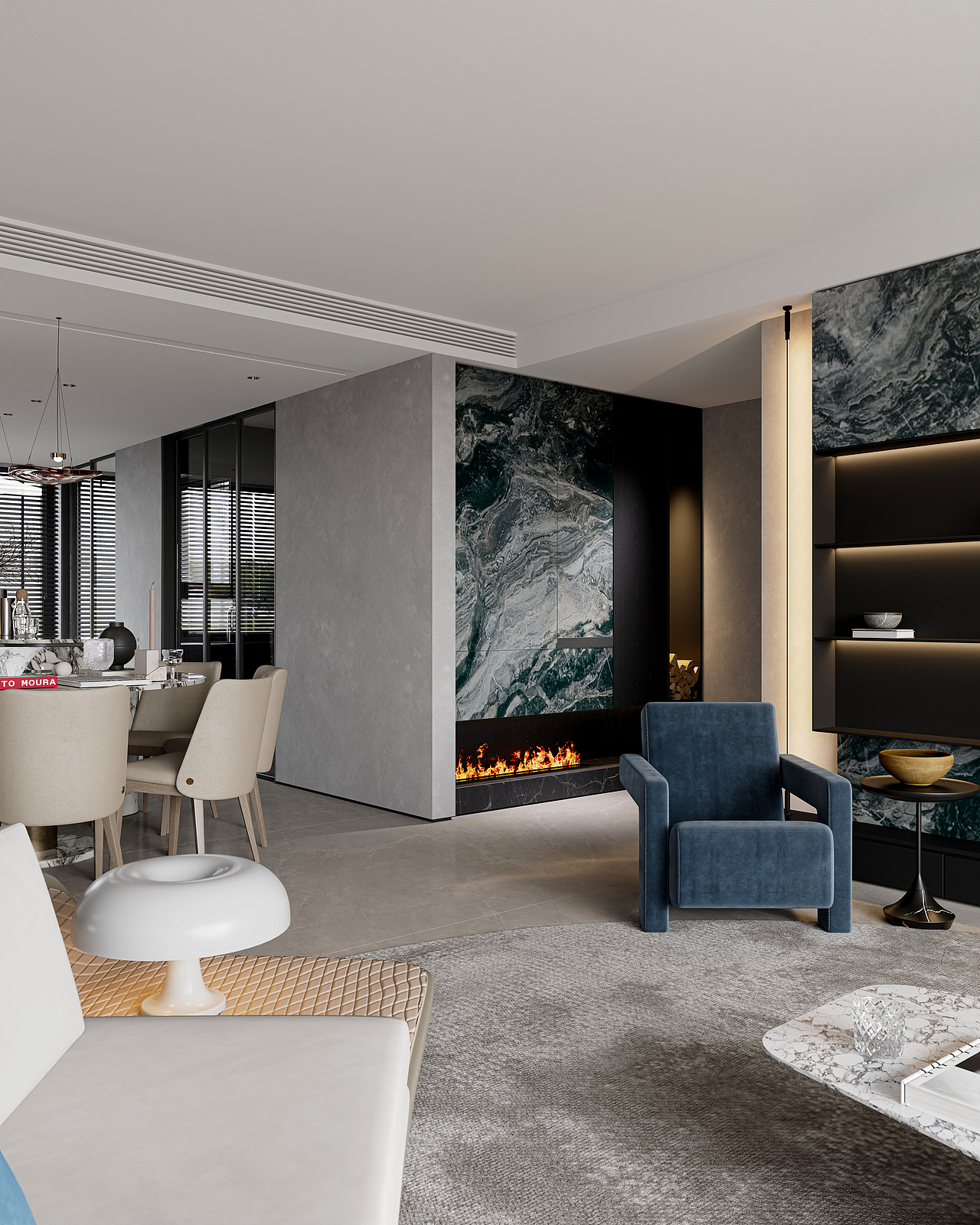 新作 意式轻奢客餐厅（图ZMzU0OTQ4MjI0） - 家装设计 - 站酷设计师止果视觉原创素材 - 站酷ZCOOL