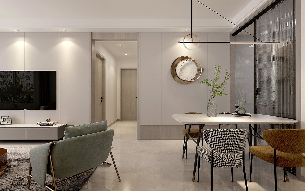 济宁保利和府105平装修效果图