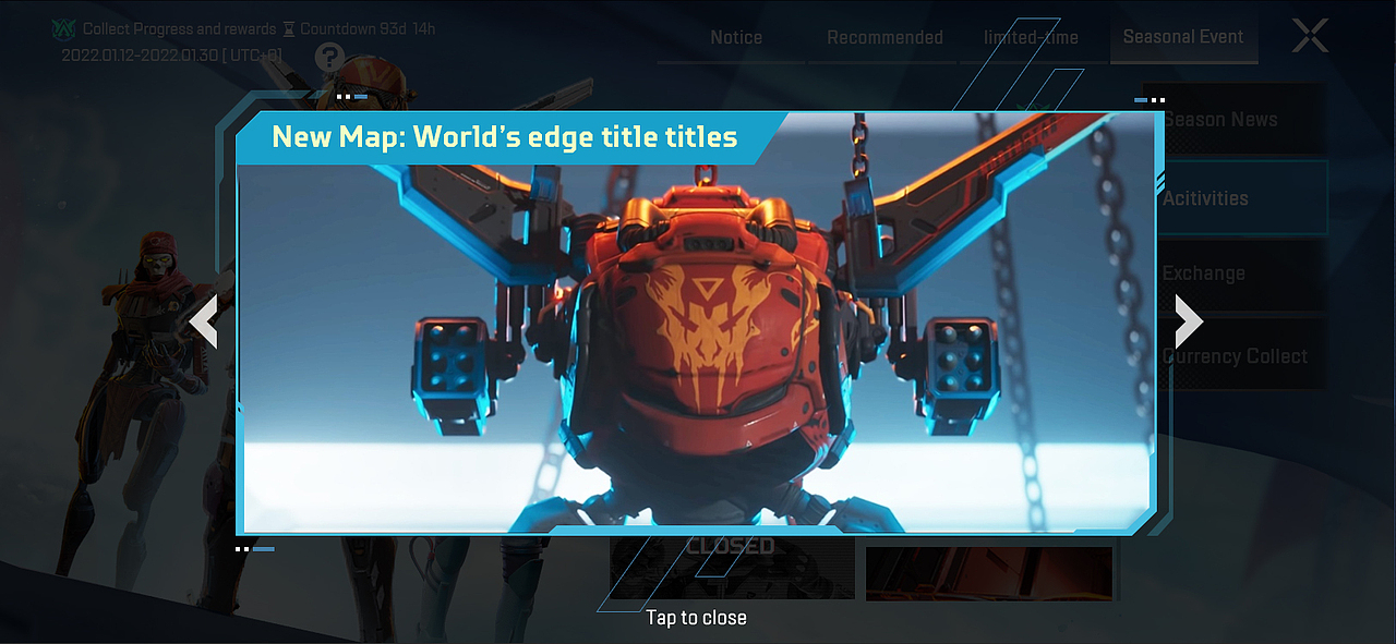 【原创】APEX MOBILE-S4.5赛季商店主题-云间巡航