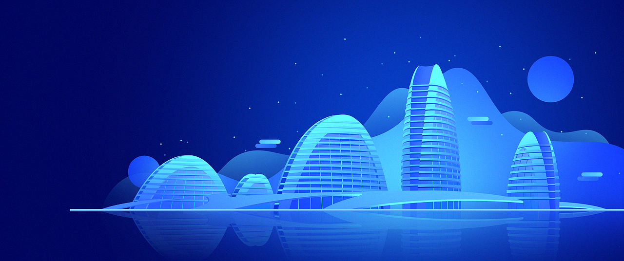 【插画】插画城市网页门户