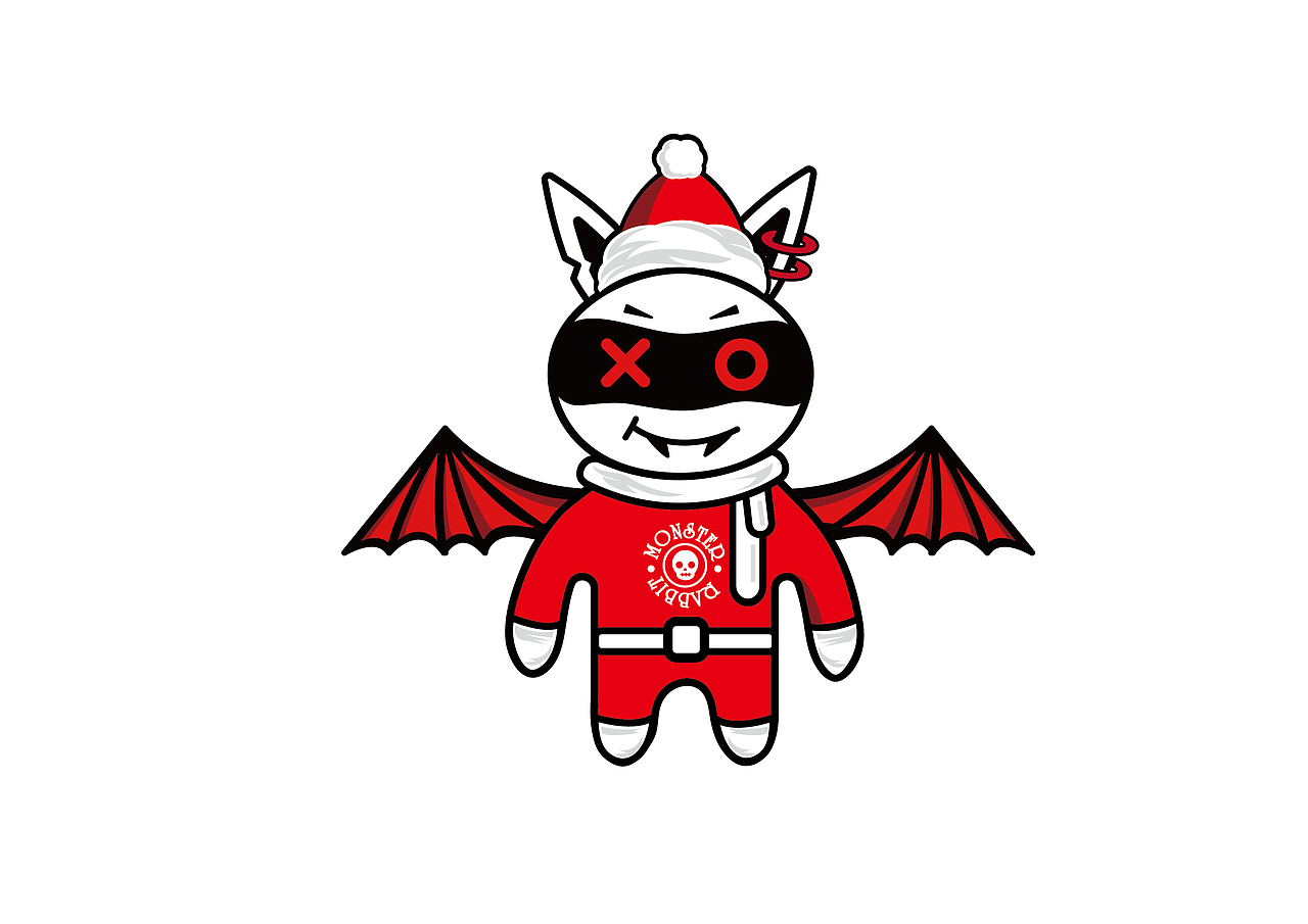 原创怪兽兔IP第6弹插画设计(圣诞系列)