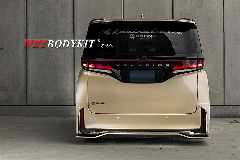 丰田威尔法改装KUHL包围前后唇侧裙尾翼40机盖中网