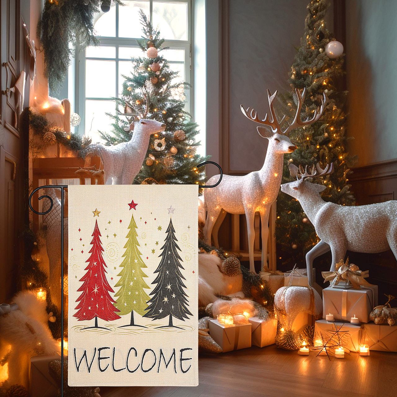 亚马逊主图设计-圣诞多款产品合集-钻石礼品袋毛巾贺卡