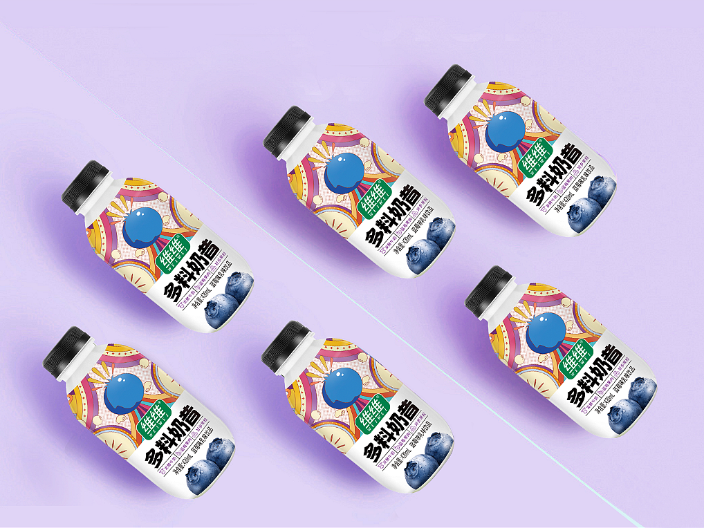 包装设计|多料奶昔品牌包装设计展示