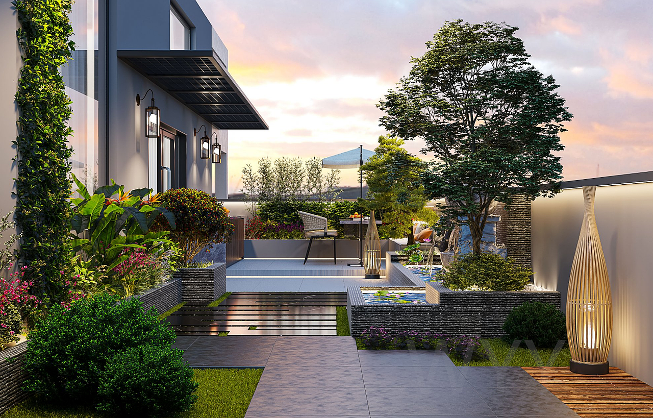 室外庭院景观_设计源源-站酷zcool