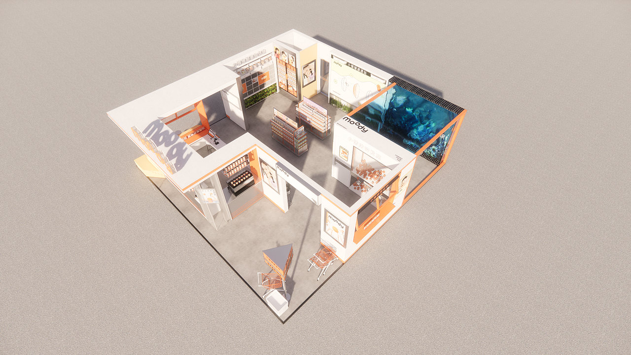 Moody快闪店（图ZMzA3MTU5NzM2） - 建筑/空间 - 站酷设计师张咸菜原创素材 - 站酷ZCOOL