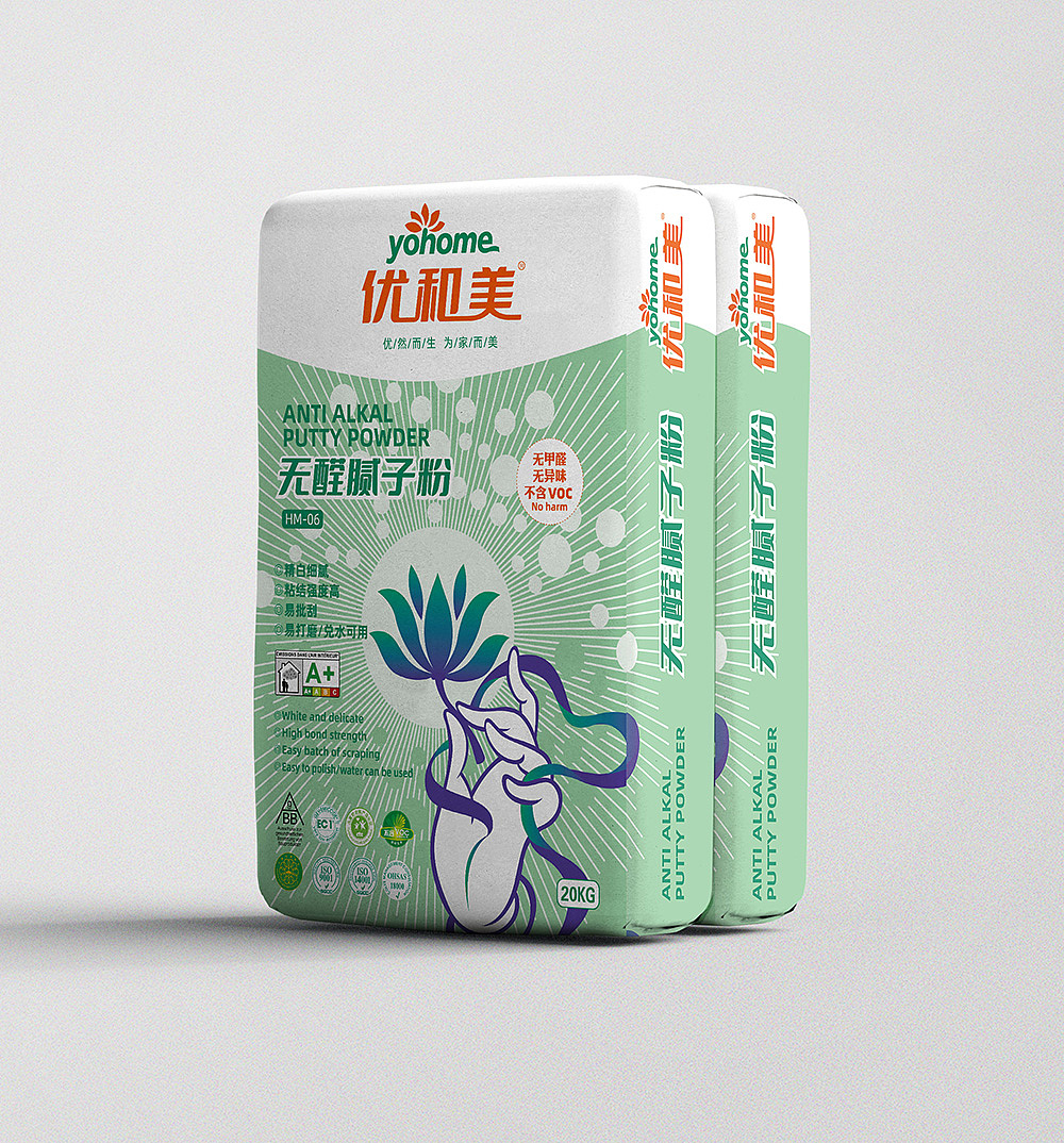 无醛腻子粉包装设计