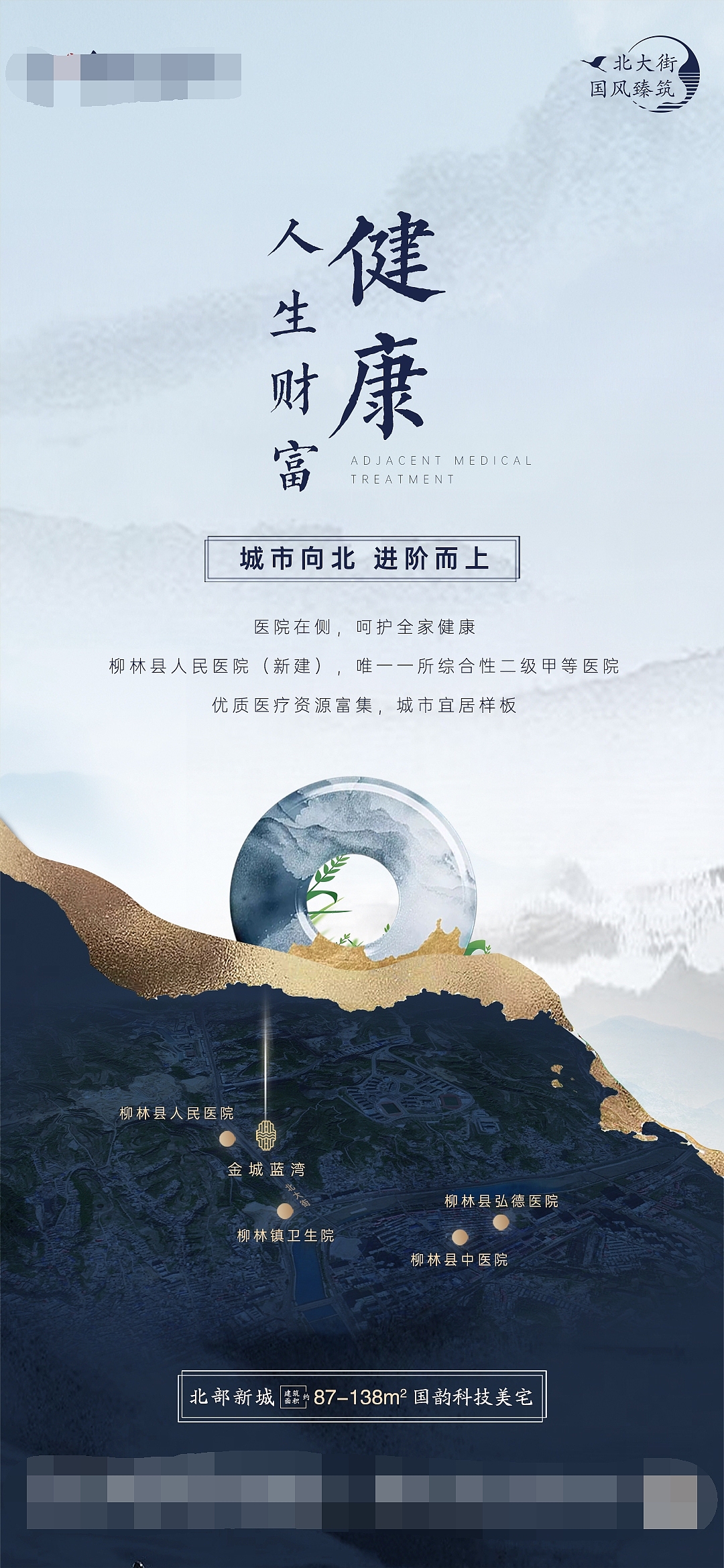 房地产配套设施系列海报