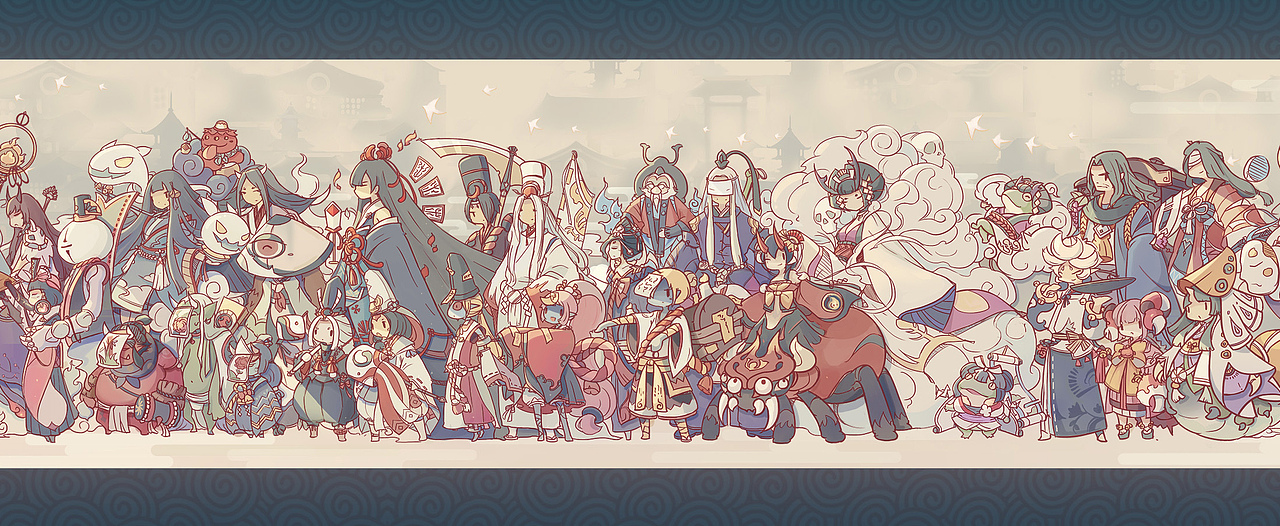 阴阳师百鬼夜行图