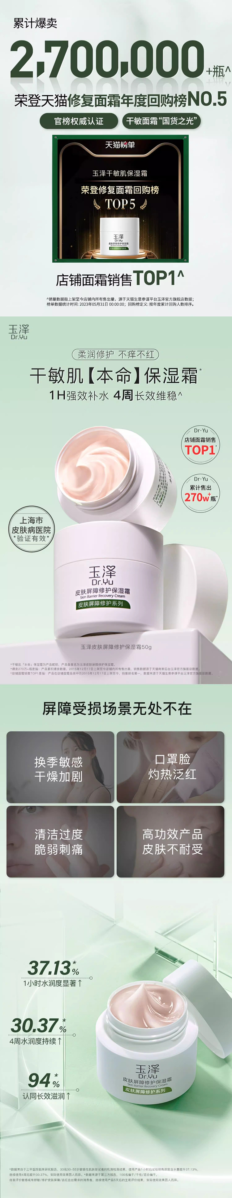 月销8万多的保湿面霜详情页是怎么样的呢？（图ZMzU2NzYwNDQ0） - 修图/后期 - 站酷设计师姚天辰原创素材 - 站酷ZCOOL