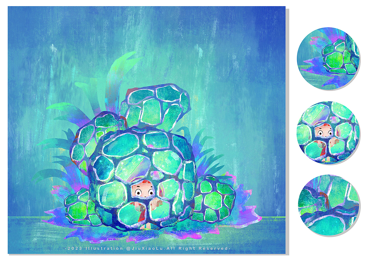 原创插画-《梦境》系列（图ZMzI5NjI4NTE2） - 艺术插画 - 站酷设计师迷雾三三原创素材 - 站酷ZCOOL