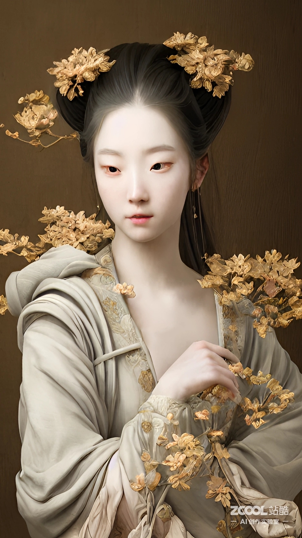 #AI创作实验室#【汉服】【古典超写实油画】