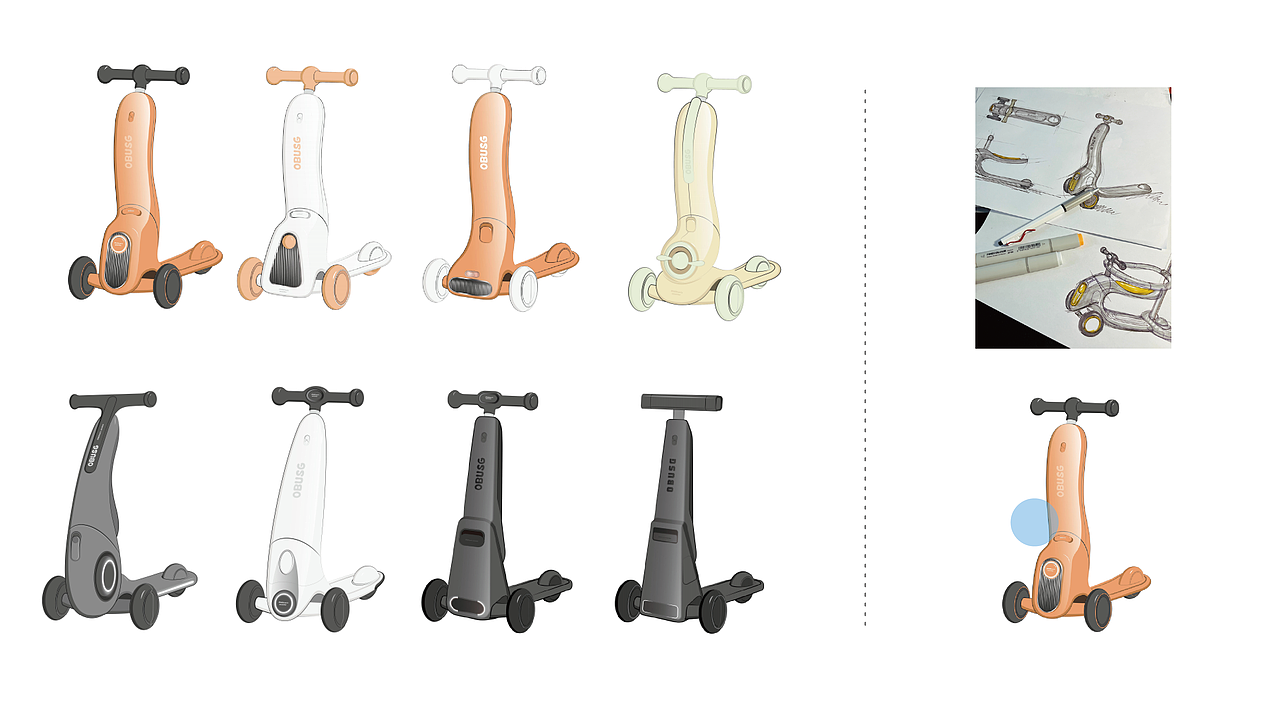 WOW IDX 丨儿童滑板车（图ZMzU3OTc5MDAw） - 生活用品 - 站酷设计师尖叫无限设计原创素材 - 站酷ZCOOL
