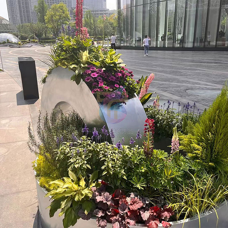 广场商业街组合式不锈钢花箱花钵厂家定制（图ZMzQxNzI0NzY0） - 其他工业/产品 - 站酷设计师特攻金属制品原创素材 - 站酷ZCOOL