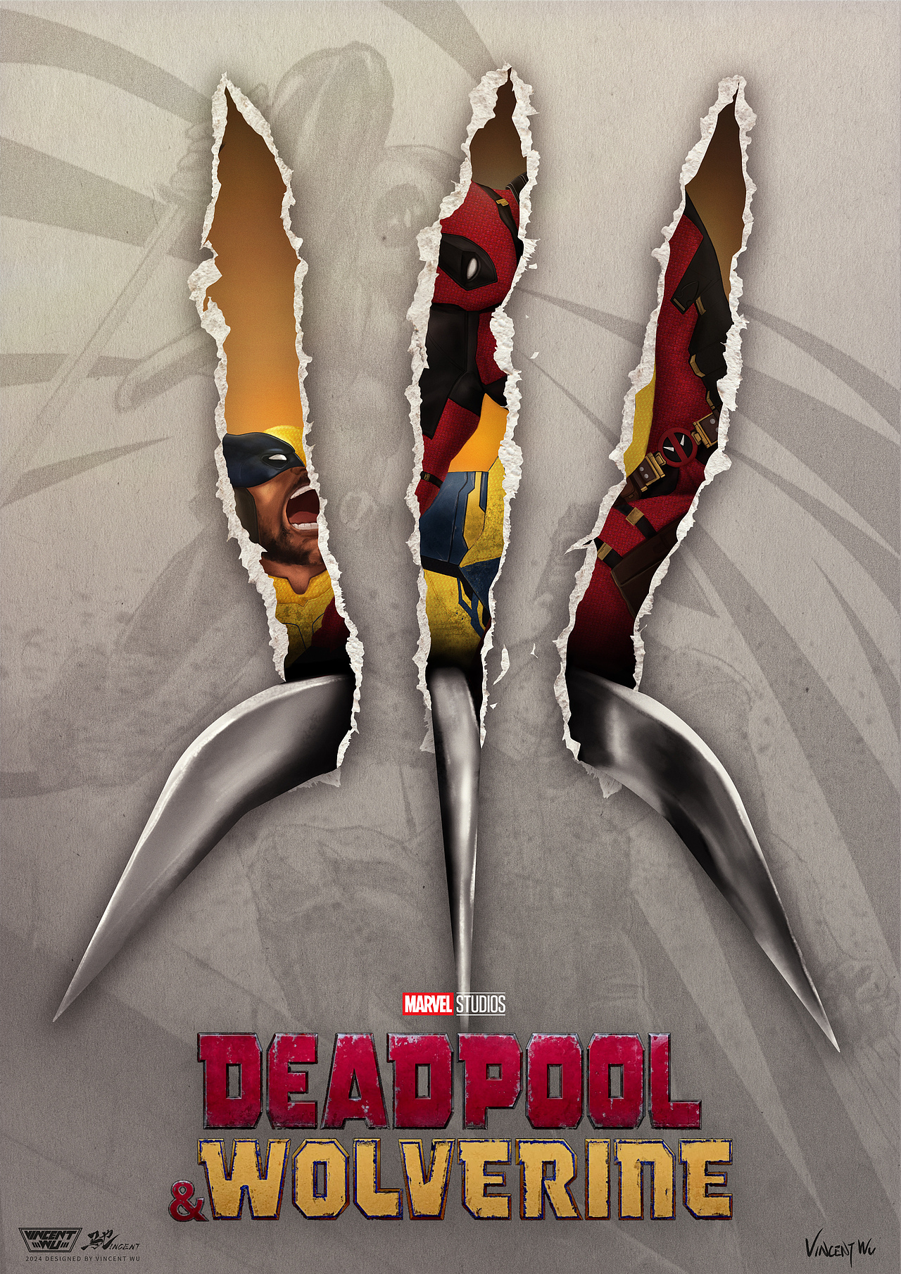 《死侍與金剛狼》電影藝術(shù)海報（圖ZMzYyNDUwNTI0） - 海報 - 站酷設(shè)計師Vincentwu0312原創(chuàng)素材 - 站酷ZCOOL